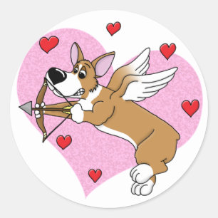 Adesivo Cupid Corgi Stickers