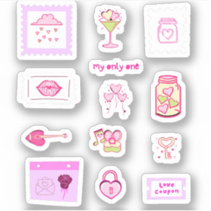 Adesivo Cupid Pink Adorava rabiscar