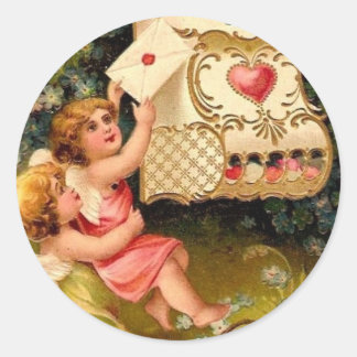 Adesivo Cupídeos Vintage Ângulos Namorados Palitos Cardíac