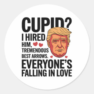Adesivo Cupido, Contratei-O Um Tremendo Trapo De Melhores