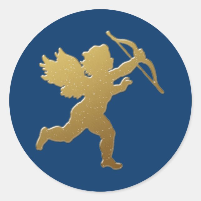 Adesivo cupido dourado (Frente)