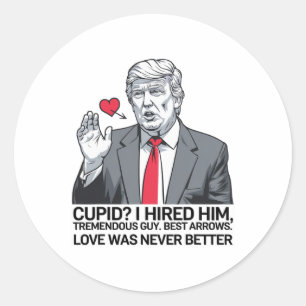 Adesivo Cupido que eu contratei Ele é um cara Tremendo Mel