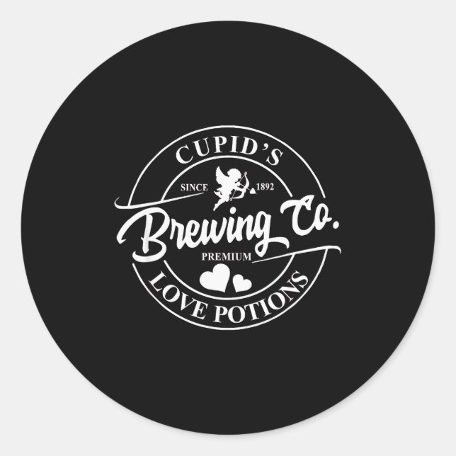 Adesivo Cupids Brewing Co Premium Love Potions Vale do Cor (Frente)