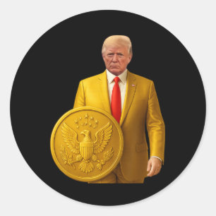 Adesivo Cúpula Dourada Trump Grande Mapa Americano Patriót