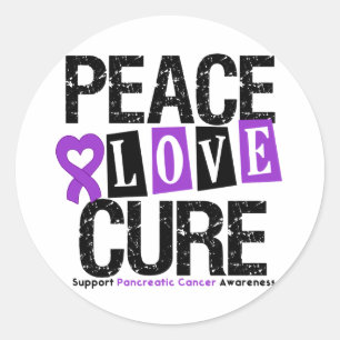 Adesivo Cura do amor da paz do câncer de pâncreas