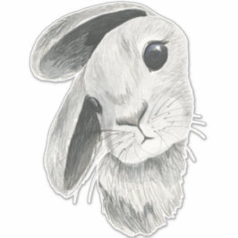 Adesivo Curiosa decoração de quarto de bebê coelho