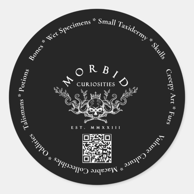 Adesivo Curiosidades Mórbidas Ossos Cultura Cultura Taxide (Frente)