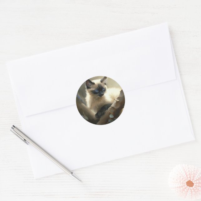 Adesivo Curioso Clima Siamese Kitten (Envelope)