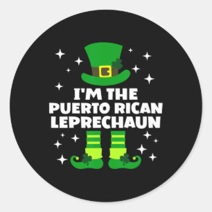 Adesivo Curioso porto-riquenho irlandês Leprechaun St Patr