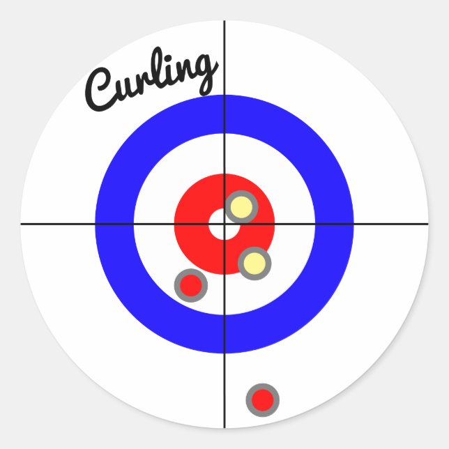Adesivo Curling é divertido (Frente)