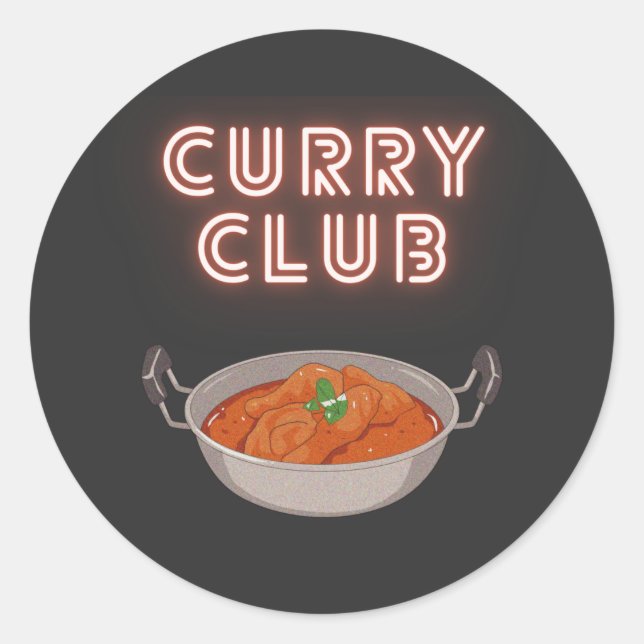 Adesivo Curry Club (Frente)