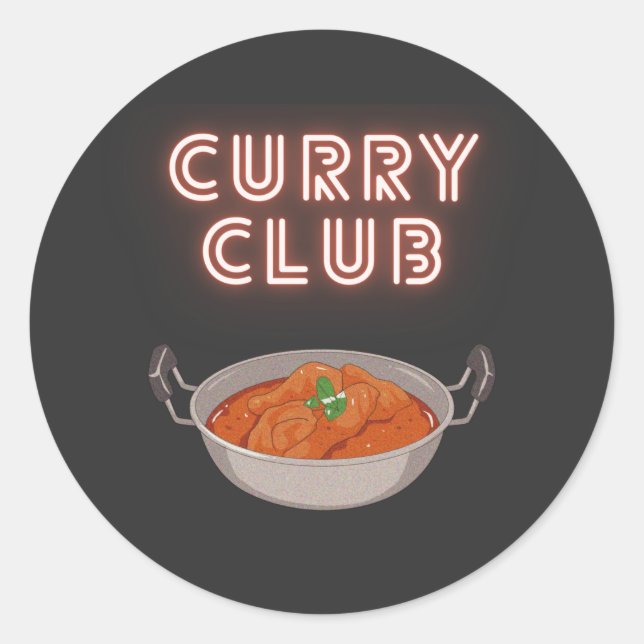 Adesivo Curry Club (Frente)