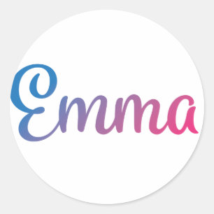 Adesivo Cursive à moda de Emma