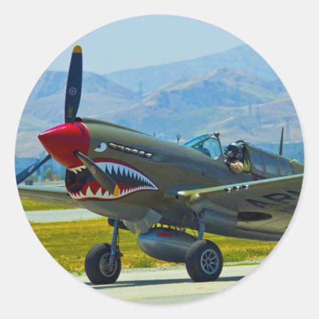 Adesivo Curtis P-40 Warhawk (Frente)