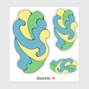 Adesivo Curvas de Embrasão (Amarelo, Azul, Verde)