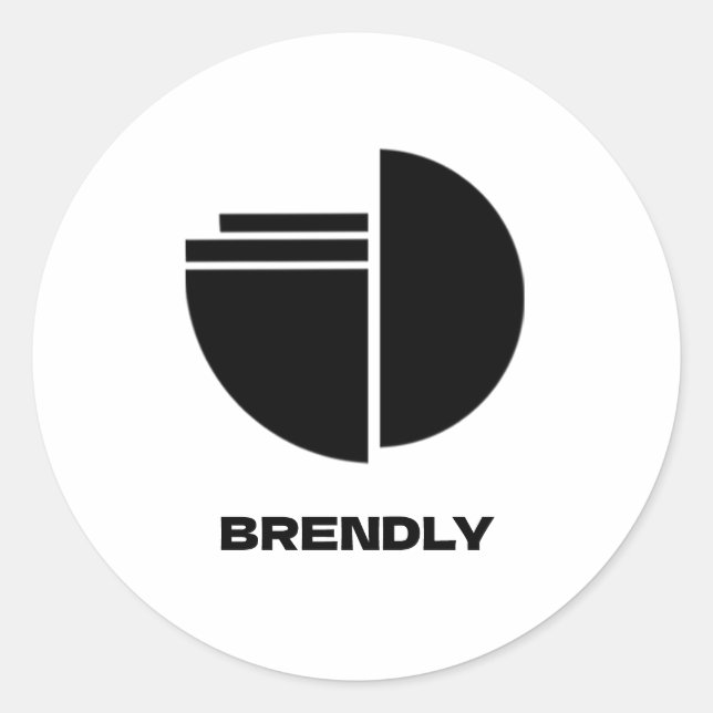 Adesivo Custom Business Logo Brand  (Frente)