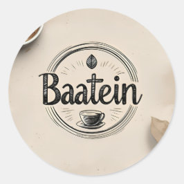 Adesivo Custom Classic Round Stickers, Format: Sheet of St