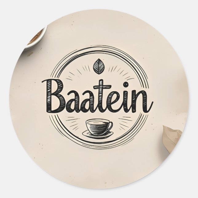 Adesivo Custom Classic Round Stickers, Format: Sheet of St (Frente)