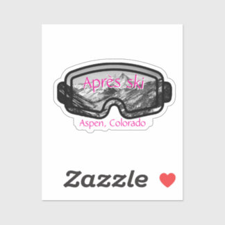 Adesivo Custom-Cut Vinyl Aspen Apres Sticker