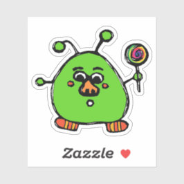 Adesivo Custom-Cut Vinyl Sticker - Allen Alien