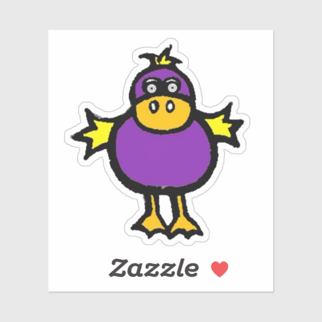 Adesivo Custom-Cut Vinyl Sticker - Davey Duck (Folha)