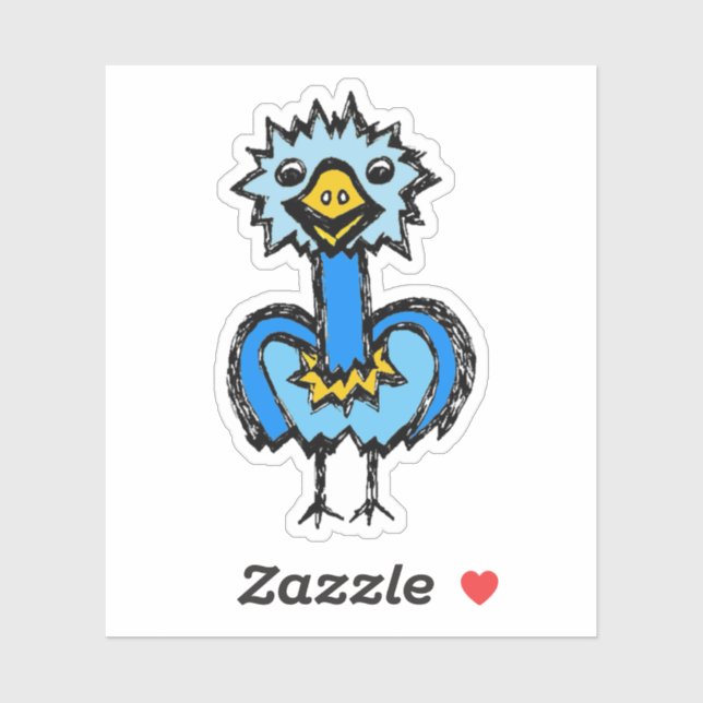 Adesivo Custom-Cut Vinyl Sticker - Emily Emu (Folha)