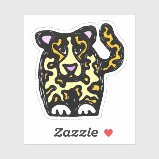 Adesivo Custom-Cut Vinyl Sticker - Jayla Jaguar (Folha)