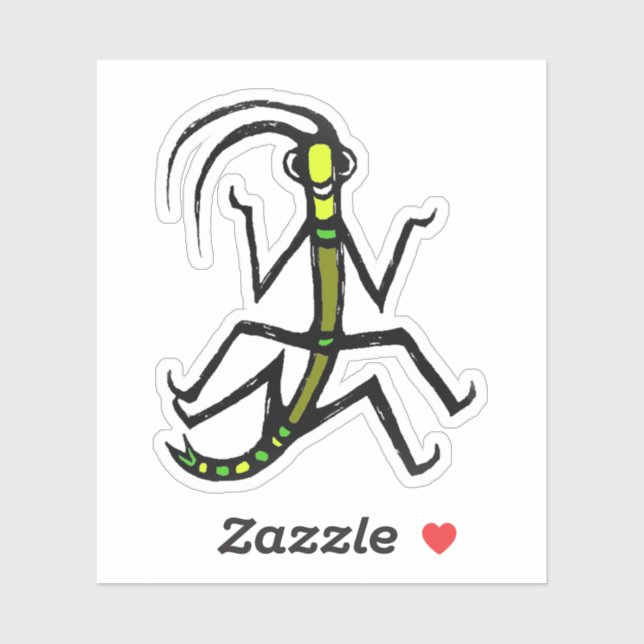 Adesivo Custom-Cut Vinyl Sticker - Wilbur Walkingstick (Folha)