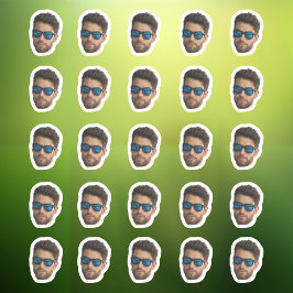 Adesivo Custom Face Stickers Personalized 20 Photos Face