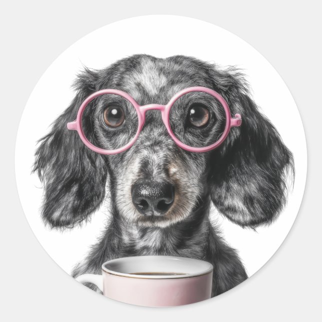 Adesivo Custom Face Stickers Personalized Dog Face Photo (Frente)