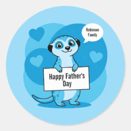 Adesivo Custom Father’s Day Cute Meerkat Illustration