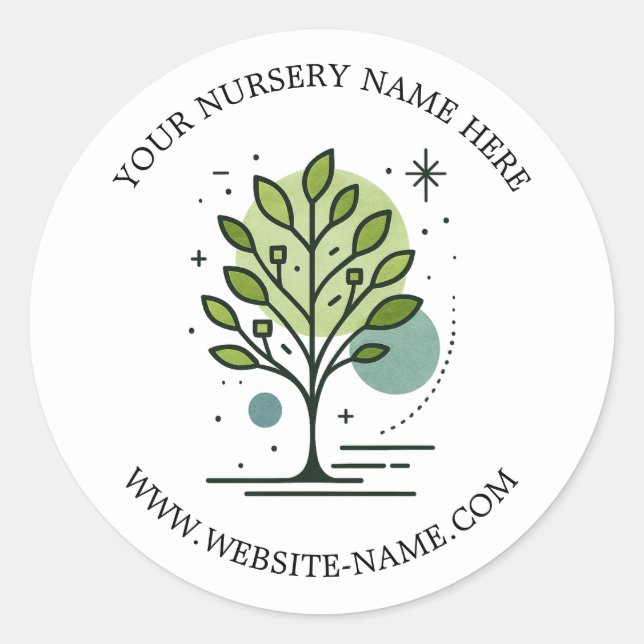 Adesivo Custom Greenleaf Nursery Branding  (Frente)