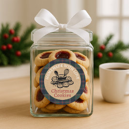 Adesivo Custom Homemade Christmas Cookies Label Sheet