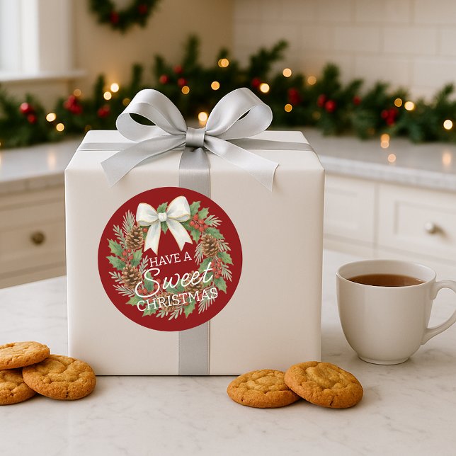 Adesivo Custom Homemade Christmas Cookies Label Sheet (Criador carregado)