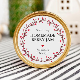 Adesivo Custom Homemade Holiday Jam Label
