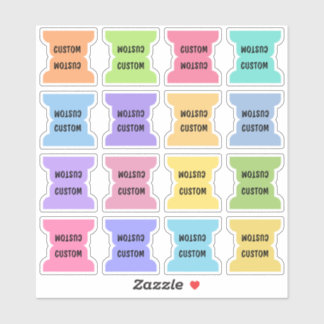 Adesivo Custom Index Tabs Page Dividers Multicolor Folded