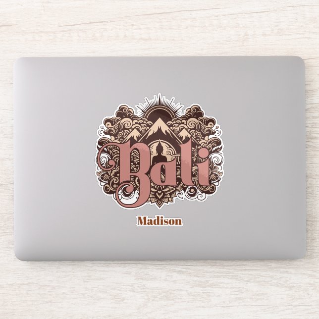 Adesivo Custom Name Bali (Computador)