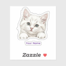 Custom Name Personalized Kitten Art Gift