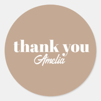 Adesivo Custom Name Thank You Stickers