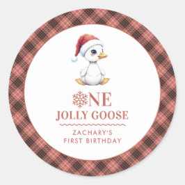 Adesivo Custom One Jolly Goose December First Birthday