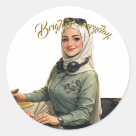 Adesivo Custom Personalized Portrait Illustration 