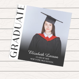 Adesivo Custom Photo Modern Elegant Senior Graduation Part