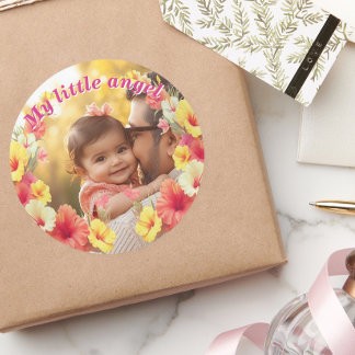 Adesivo Custom Photo My Little Angel Floral