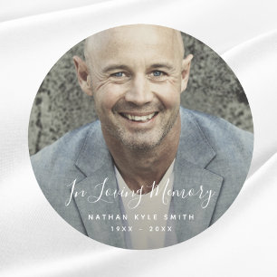 Adesivo Custom Photo Personalized Memorial Tribute Funeral