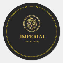 Custom Premium Round Business Logo Sticker