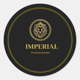 Adesivo Custom Premium Round Business Logo Sticker