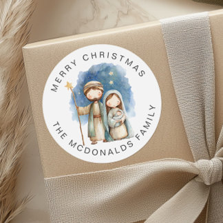 Adesivo Custom Religious Nativity Christmas Stickers