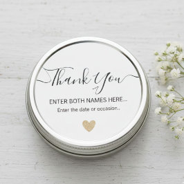 Adesivo Custom Round Printed Favor Tags