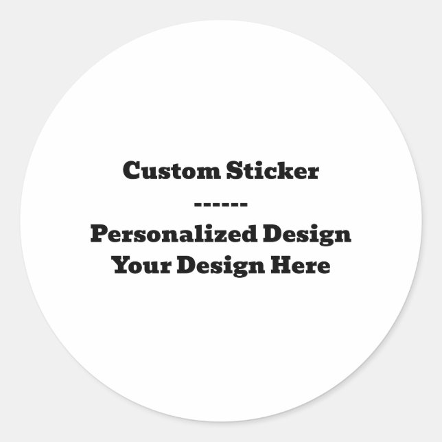 Adesivo Custom Sticker – Personalized Design (Frente)