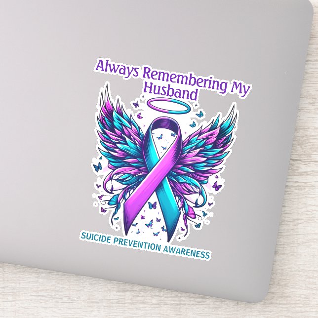 Adesivo Custom Suicide Prevention Awareness Memorial  (Detalhe)
